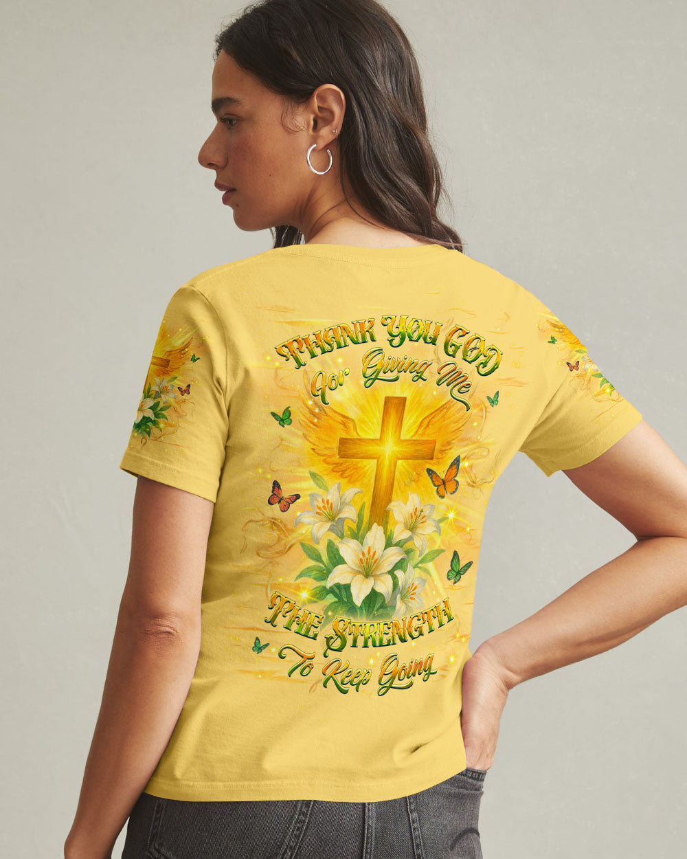 Thank You God Women's All Over Print Shirt - Yhhg0505252