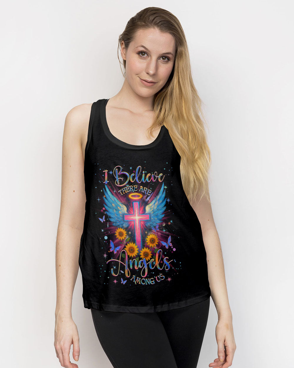 I Believe There Are Angels Among Us Women's All Over Print Shirt - Yhhg0705254