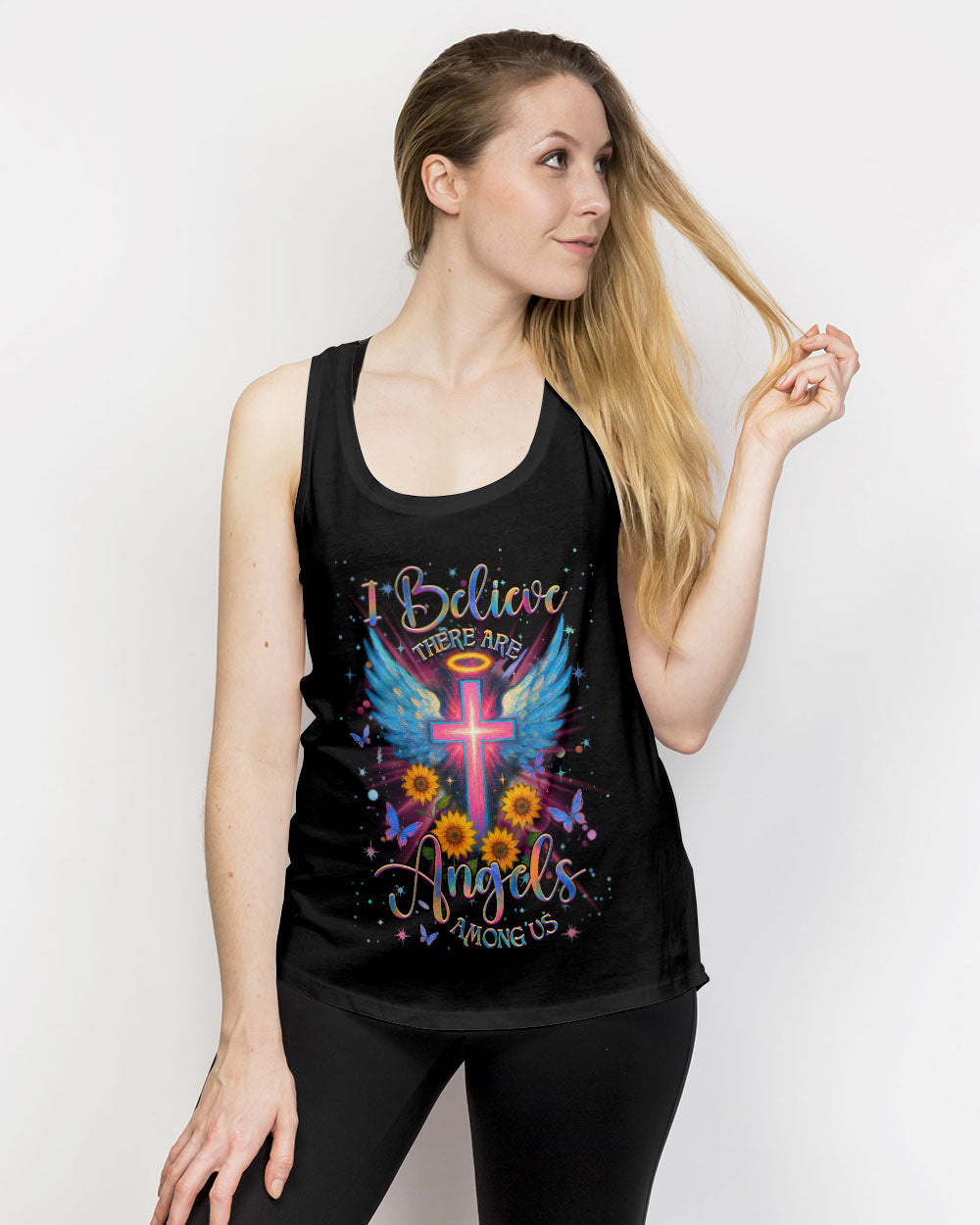 I Believe There Are Angels Among Us Women's All Over Print Shirt - Yhhg0705254