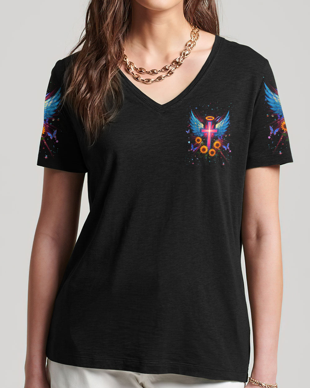 I Believe There Are Angels Among Us Women's All Over Print Shirt - Yhhg0705254