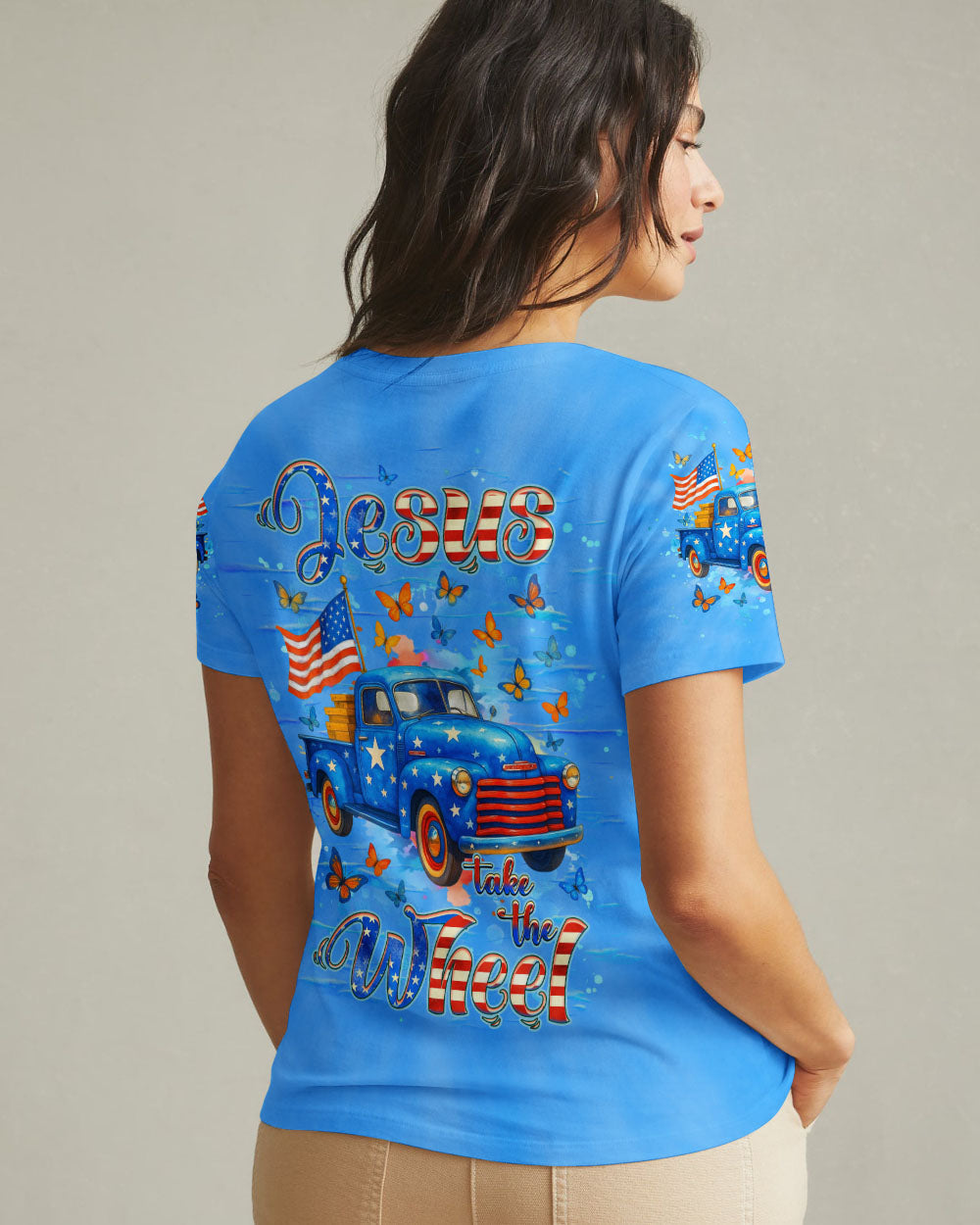 Jesus Take The Wheel Women's All Over Print Shirt - Yhhg1605252