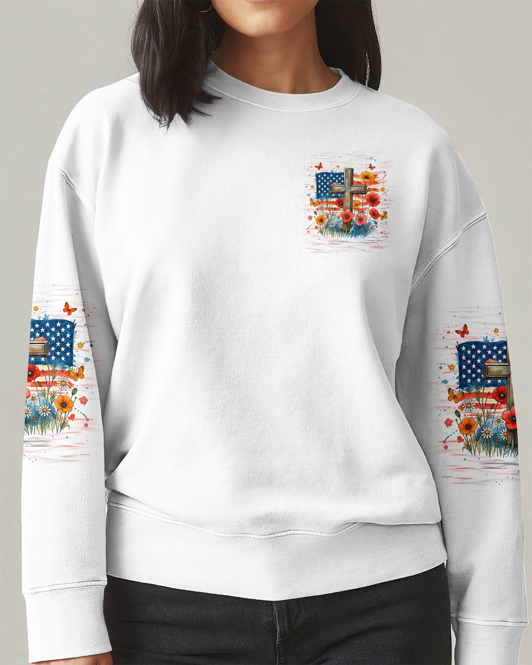 One Nation Under God Women's All Over Print Shirt - Yhhg1906254