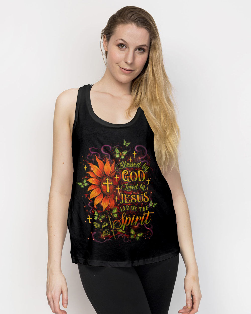 Blessed By God Loved By Jesus Led By The Spirit Women's All Over Print Shirt - Yhlt0605253