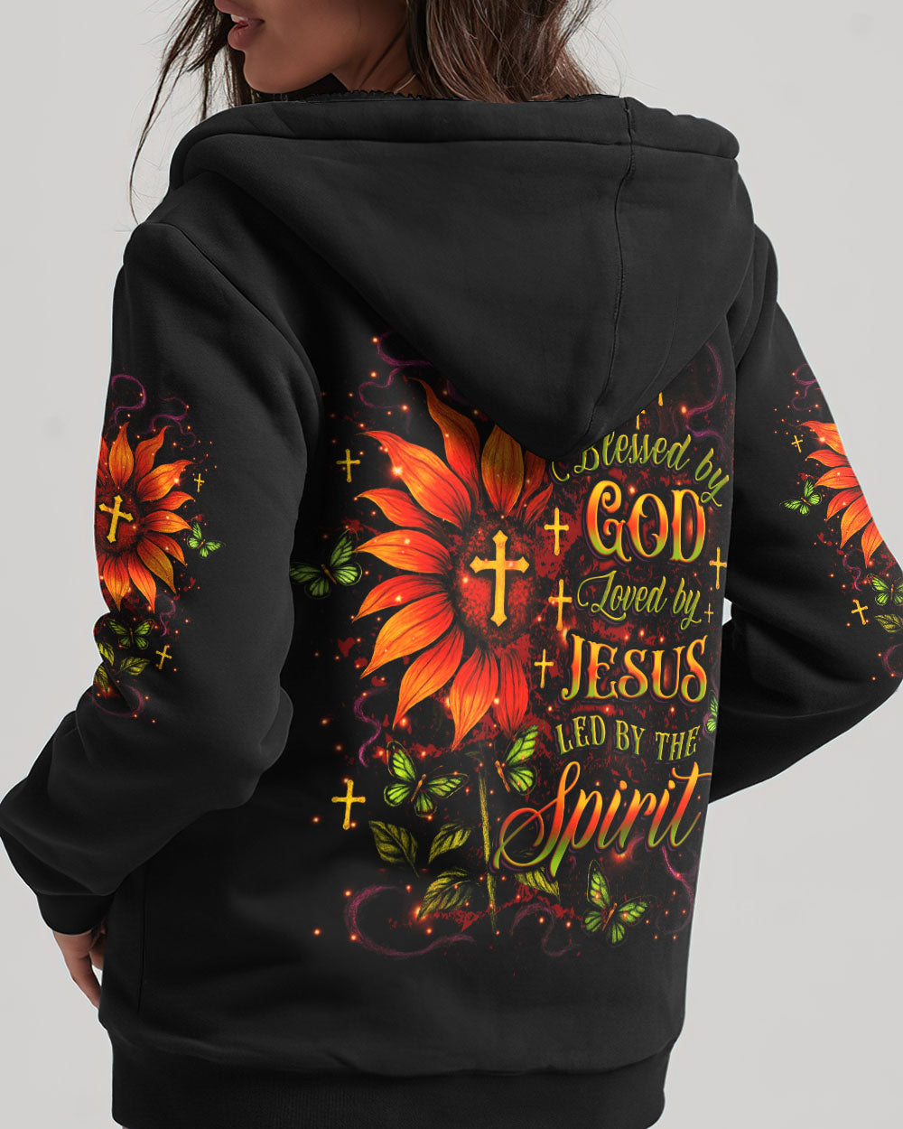 Blessed By God Loved By Jesus Led By The Spirit Women's All Over Print Shirt - Yhlt0605253