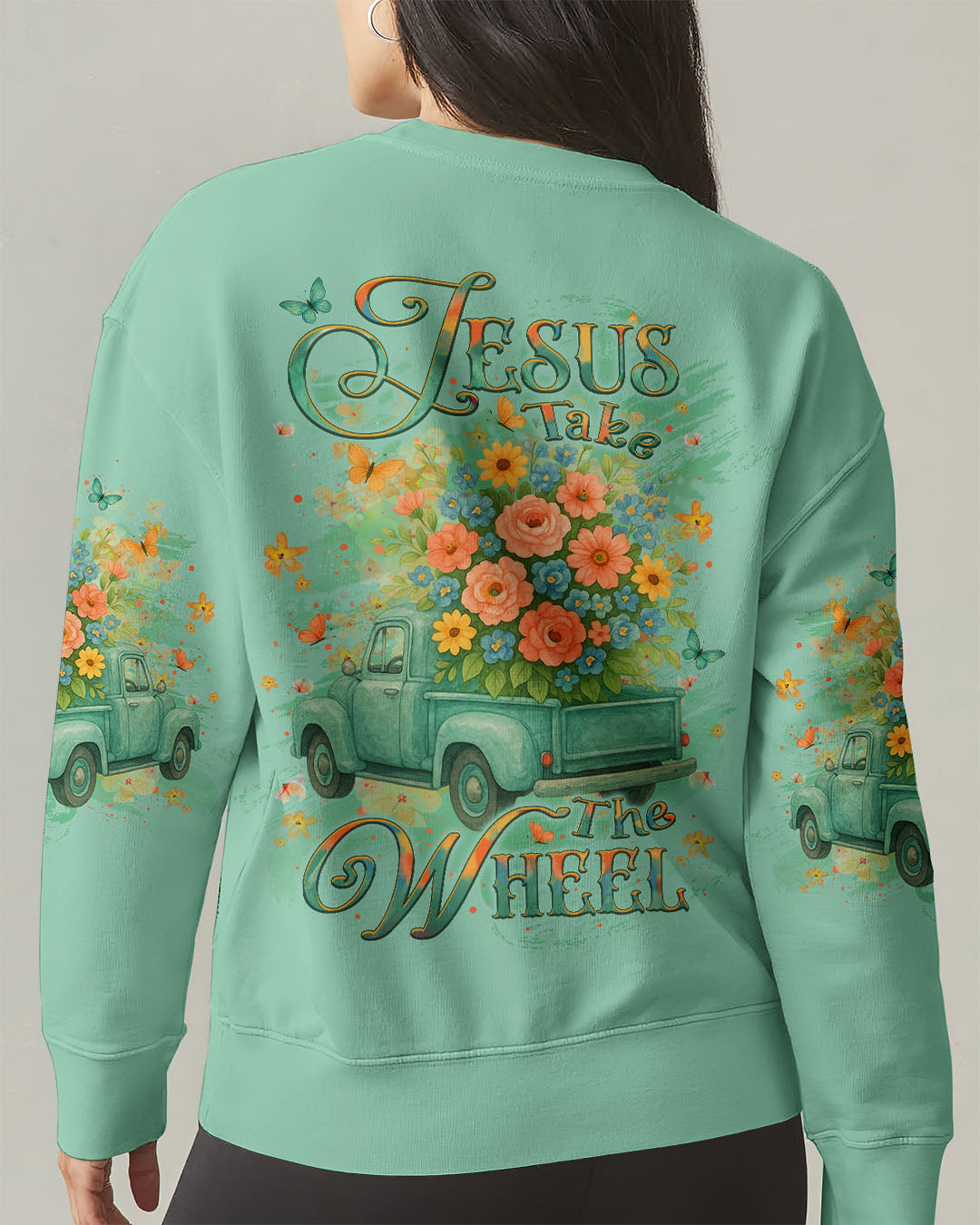Jesus Take The Wheel Women's All Over Print Shirt - Yhlt1205254