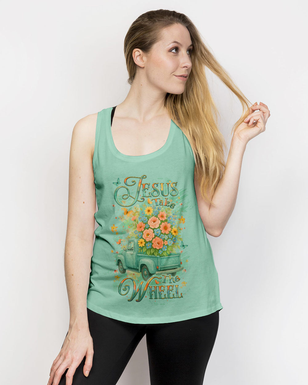 Jesus Take The Wheel Women's All Over Print Shirt - Yhlt1205254