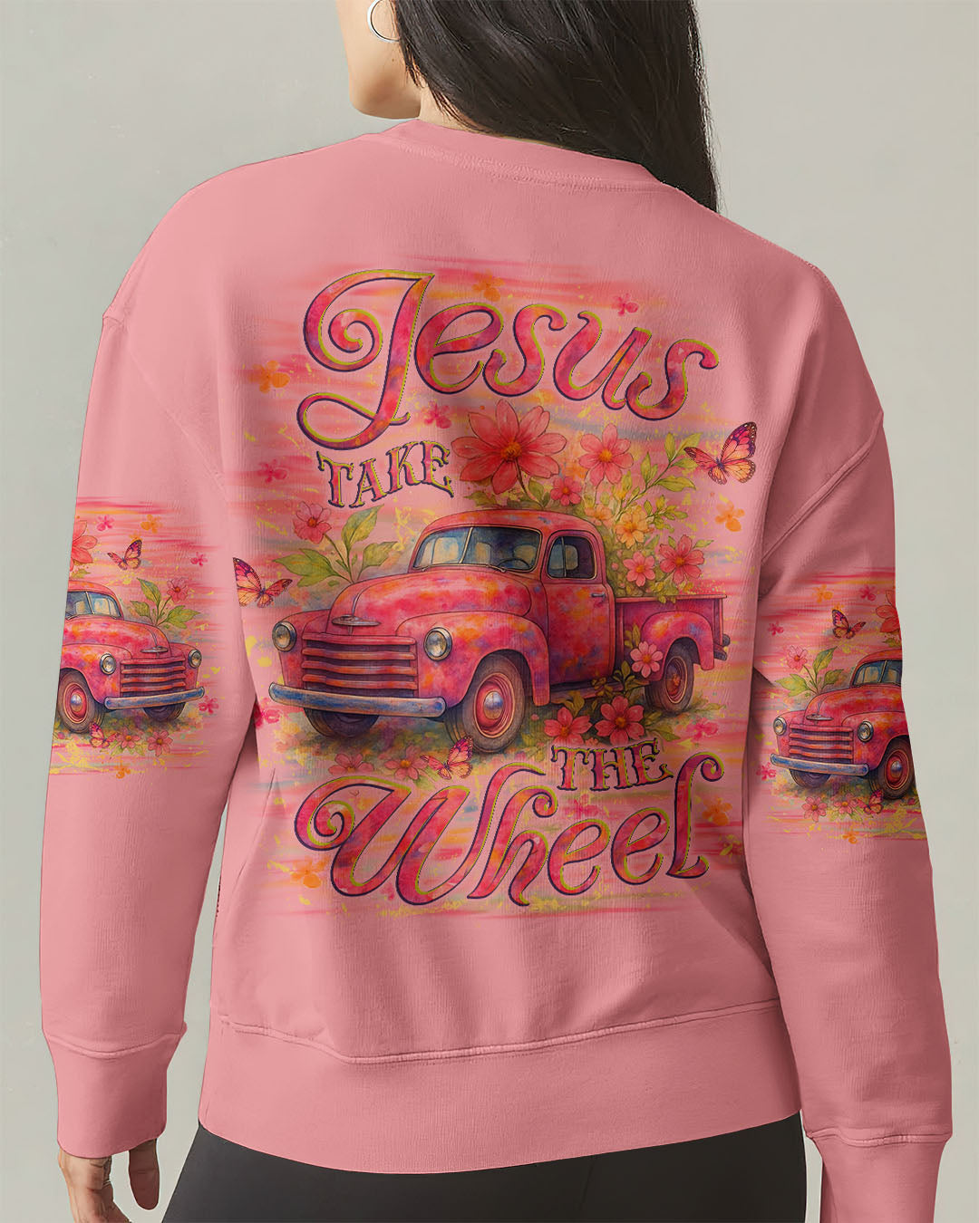 Jesus Take The Wheel Women's All Over Print Shirt - Yhlt1806251