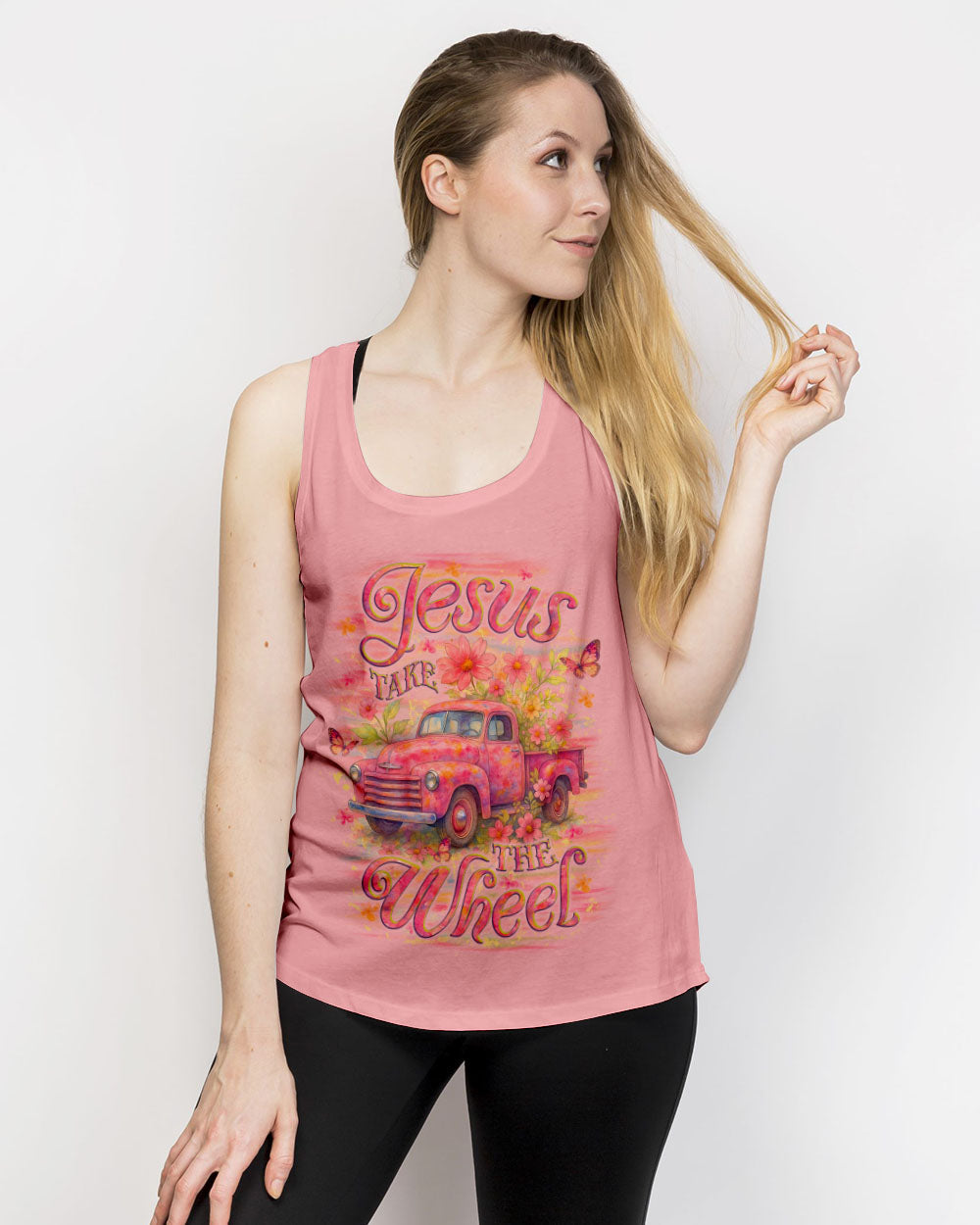 Jesus Take The Wheel Women's All Over Print Shirt - Yhlt1806251