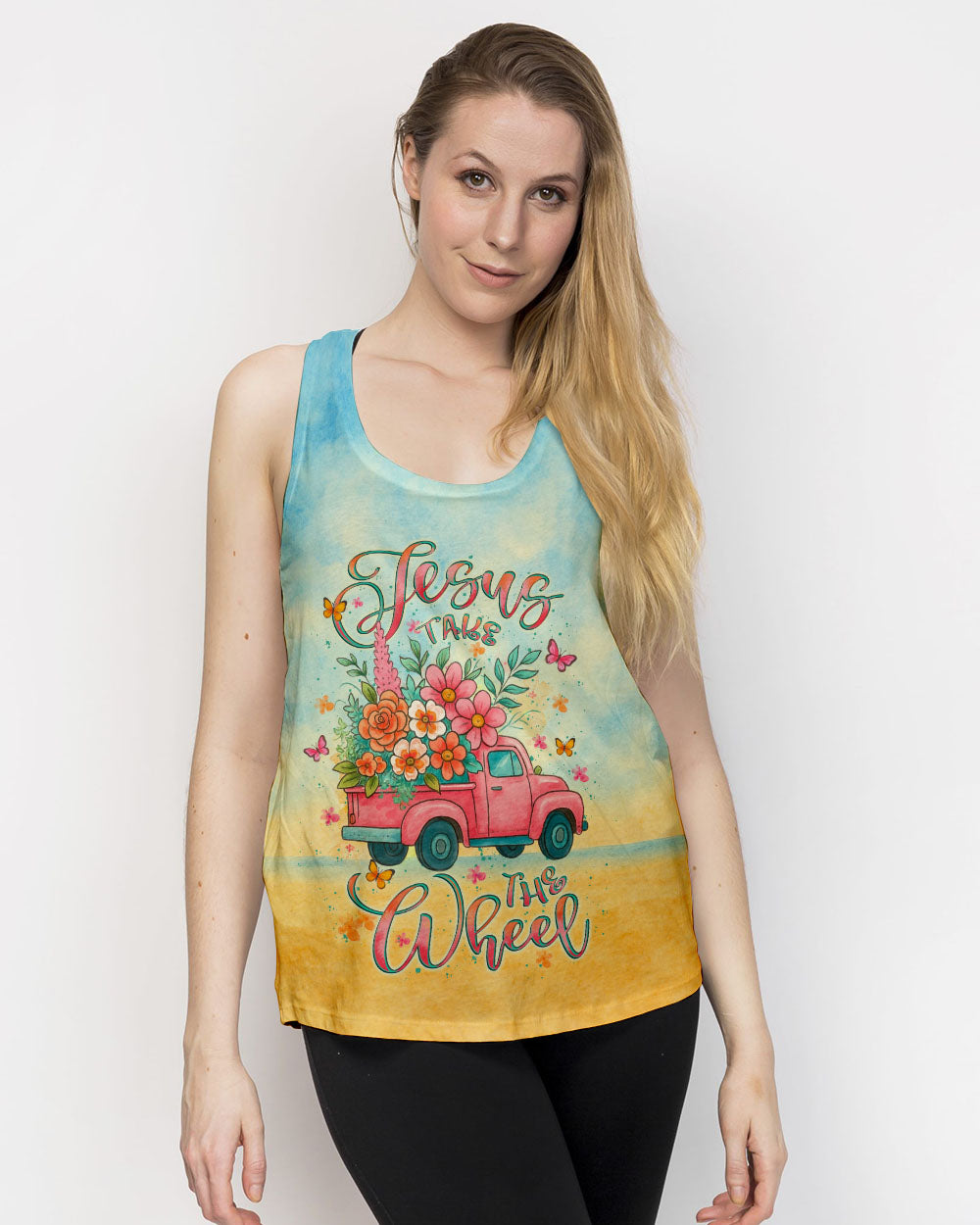 Jesus Take The Wheel Women's All Over Print Shirt - Yhlt2006253