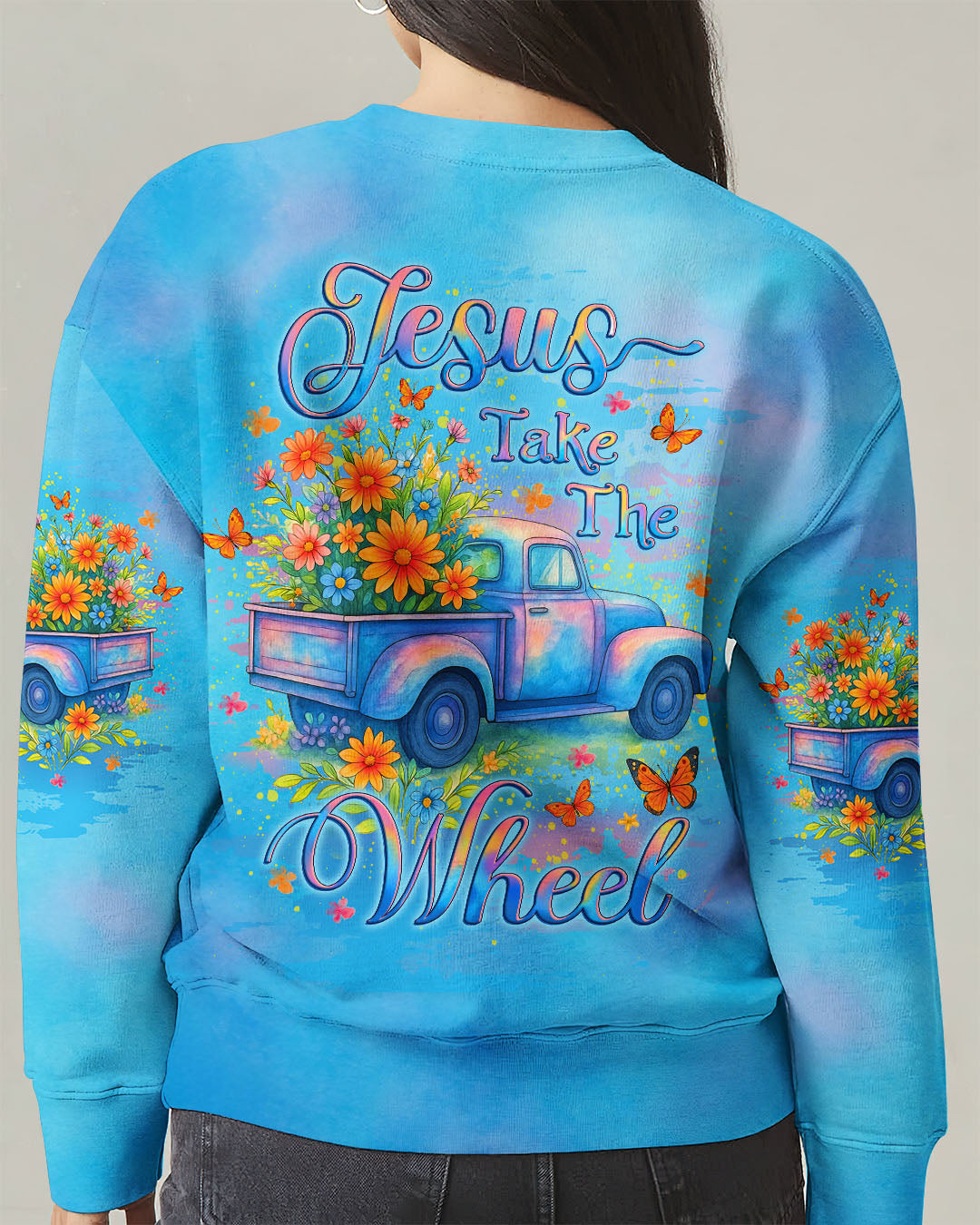 Jesus Take The Wheel Women's All Over Print Shirt - Yhlt1706253