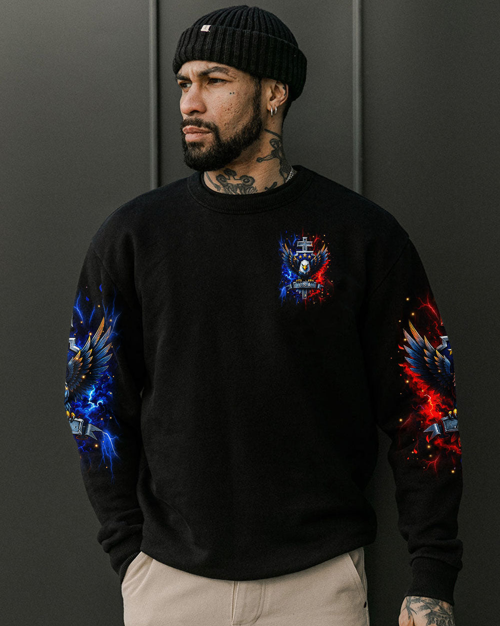One Nation Under God Warrior Men's All Over Print Shirt - Yhhn2305251