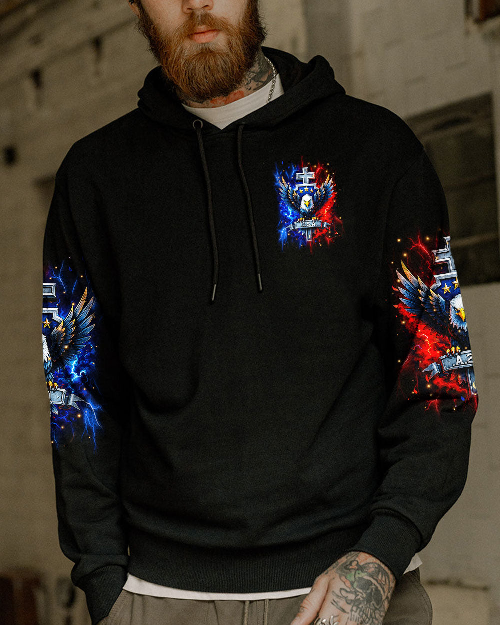 One Nation Under God Warrior Men's All Over Print Shirt - Yhhn2305251