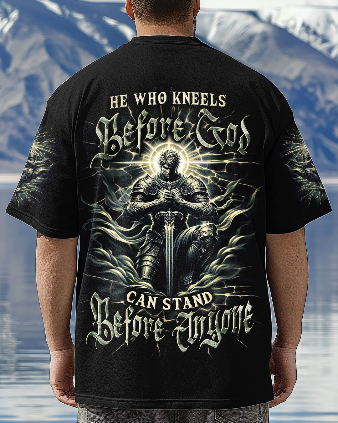 He Who Kneels Before God Warrior Men's All Over Print Shirt - Yhln2403253