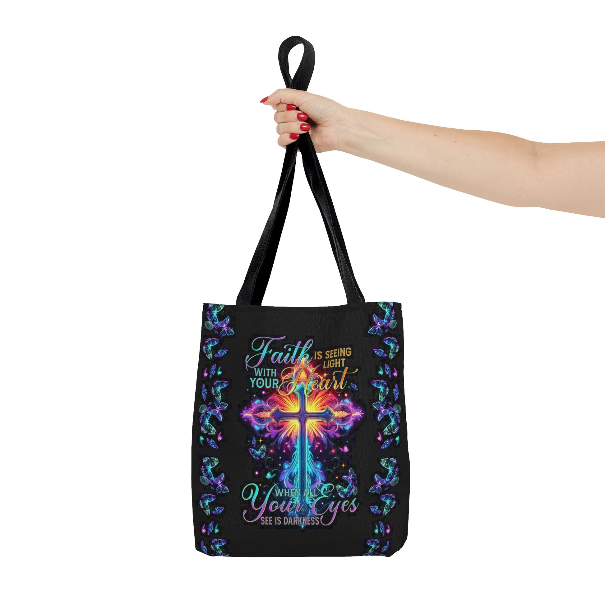 Faith Is Seeing Light With Your Heart Tote Bag - Tytm3006233