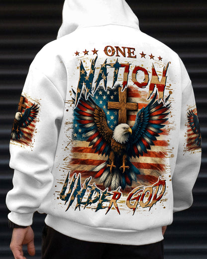 One Nation Under God Eagle Men's All Over Print Shirt - Yhln1106252