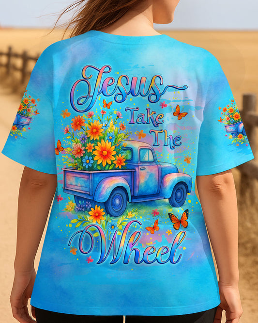 Jesus Take The Wheel Women's All Over Print Shirt - Yhlt1706253