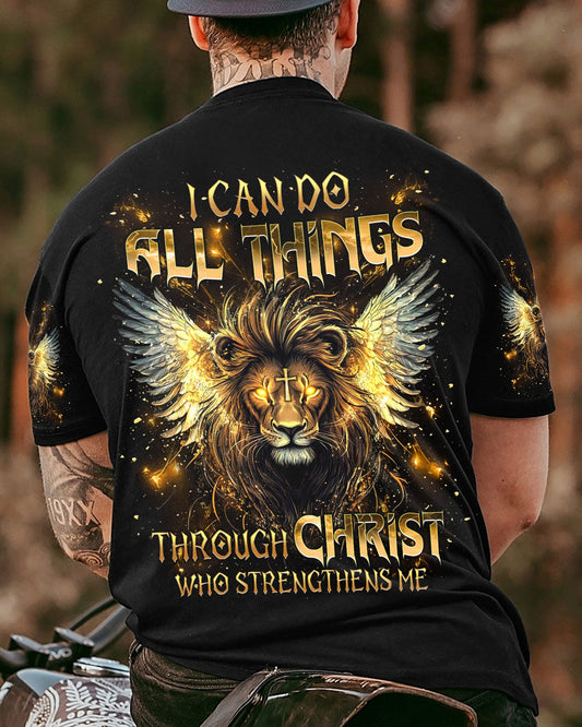 I Can Do All Things Lion Wings Men's All Over Print Shirt  - Tlnt2603252