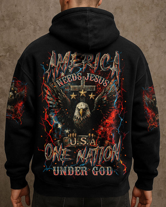 America Needs Jesus Men's All Over Print Shirt - Yhln2306252