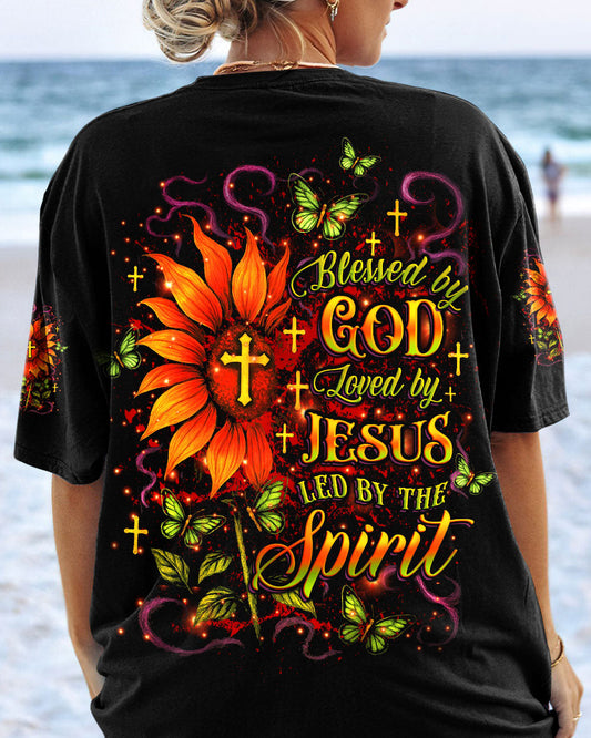 Blessed By God Loved By Jesus Led By The Spirit Women's All Over Print Shirt - Yhlt0605253