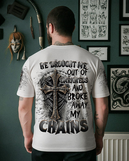 He Brought Me Out Of Darkness Men's All Over Print Shirt   - Tlnt2604252