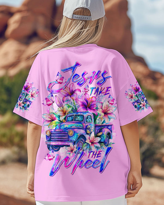 Jesus Take The Wheel Women's All Over Print Shirt   - Tltr2504253
