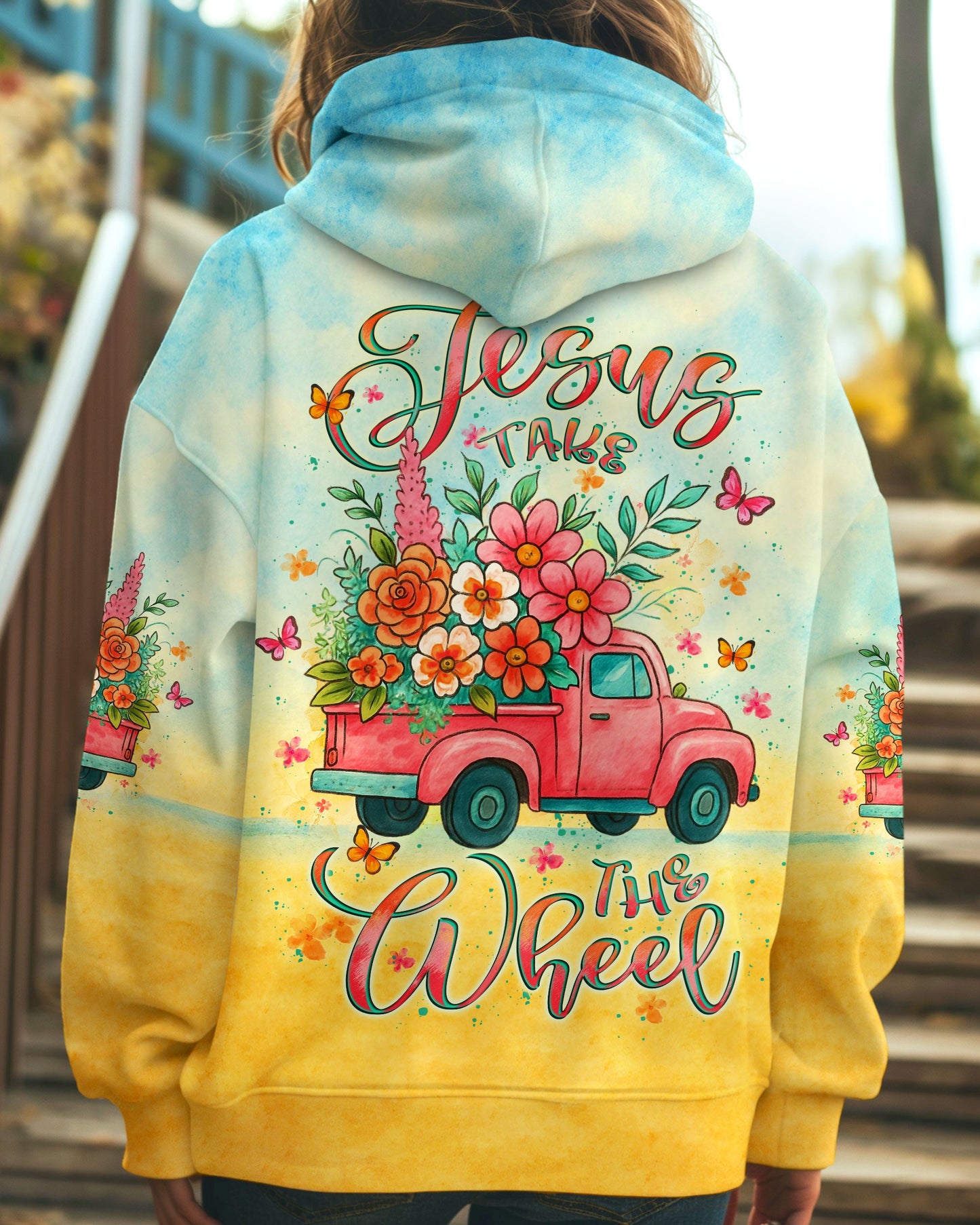 Jesus Take The Wheel Women's All Over Print Shirt - Yhlt2006253