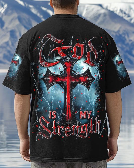 God Is My Strength Men's All Over Print Shirt - Yhln1903253