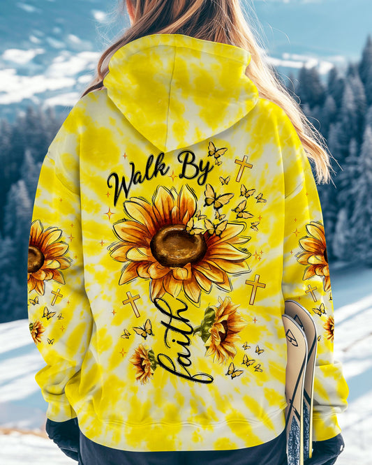 Walk By Faith Sunflower Women's All Over Print Shirt  - Tlnt0906252