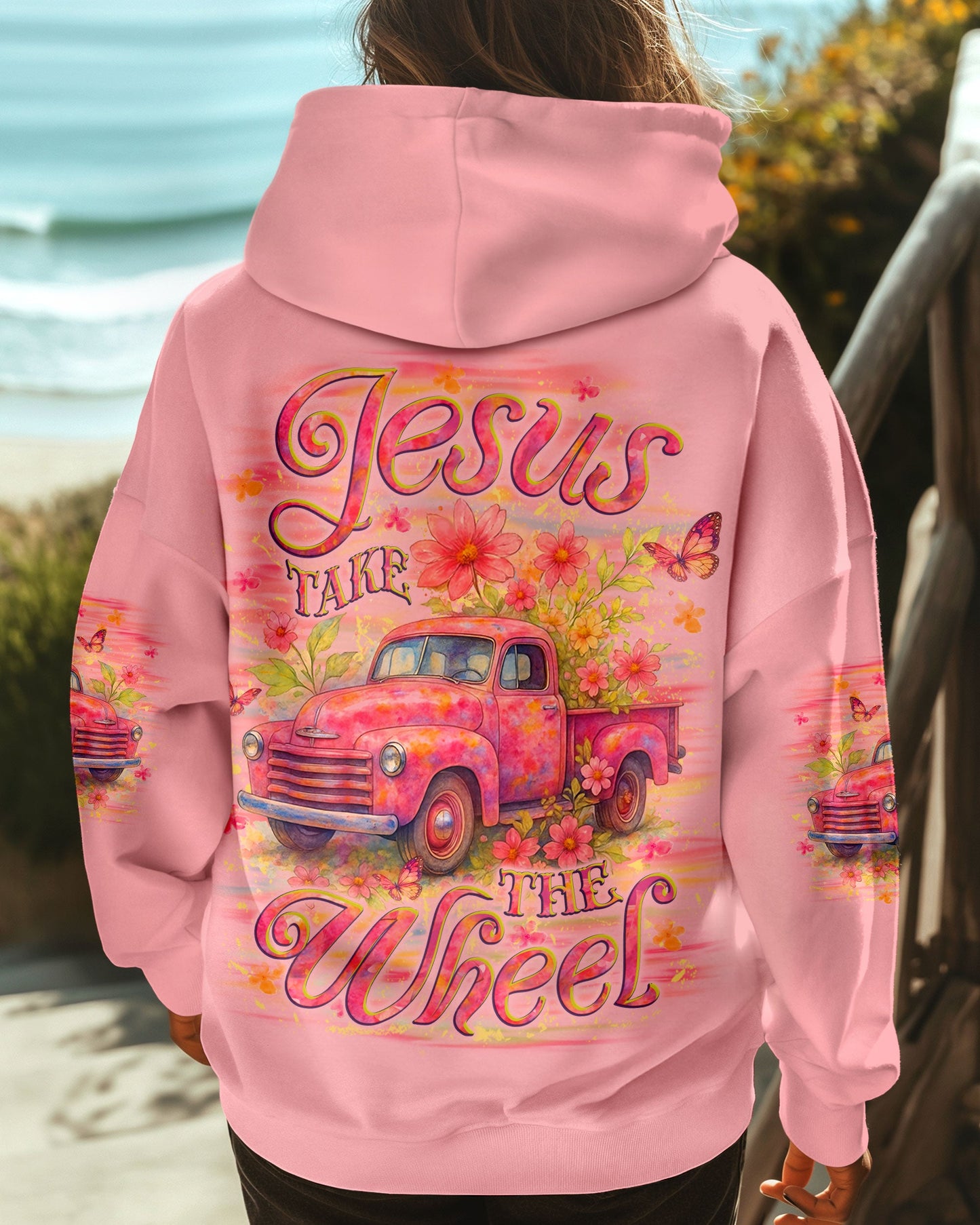 Jesus Take The Wheel Women's All Over Print Shirt - Yhlt1806251