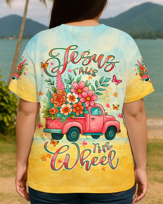 Jesus Take The Wheel Women's All Over Print Shirt - Yhlt2006253