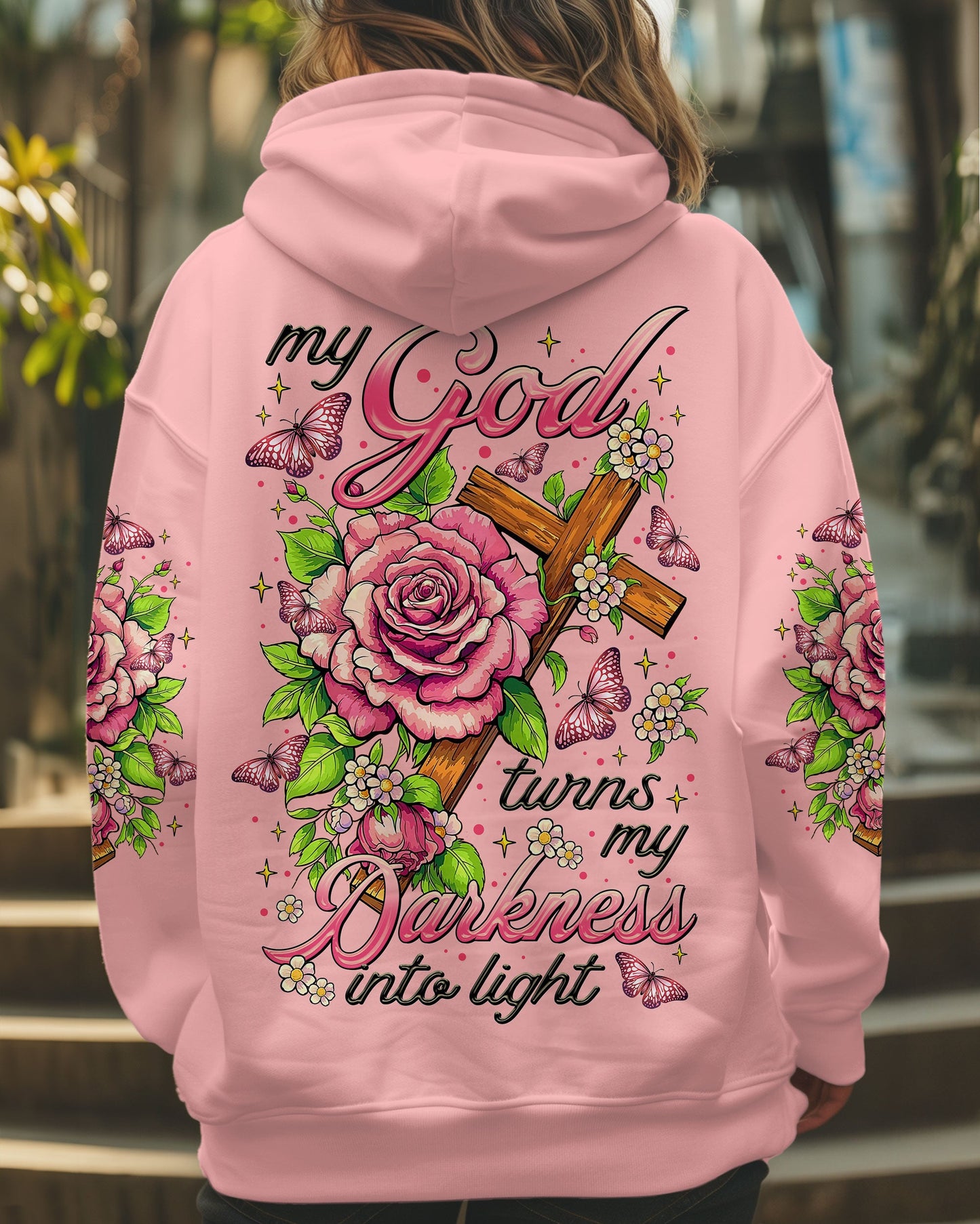 My God Turns My Darkness Into Light Women's All Over Print Shirt - Tltr0906252
