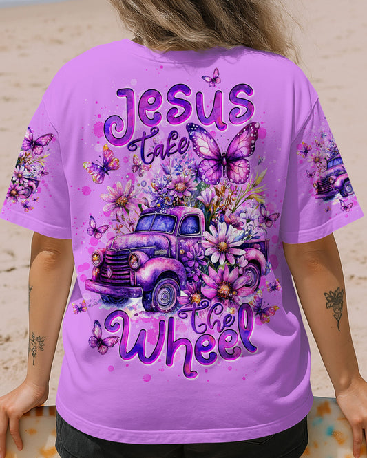 Jesus Take The Wheel Women's All Over Print Shirt   - Tltw2904252