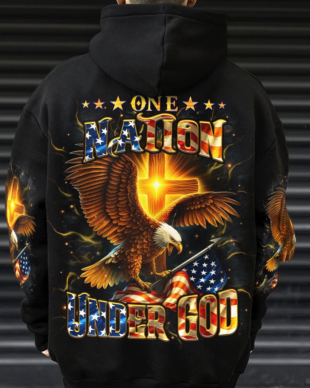 One Nation Under God Warrior Men's All Over Print Shirt - Yhhn1106252