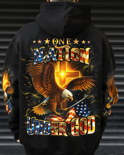 One Nation Under God Warrior Men's All Over Print Shirt - Yhhn1106252