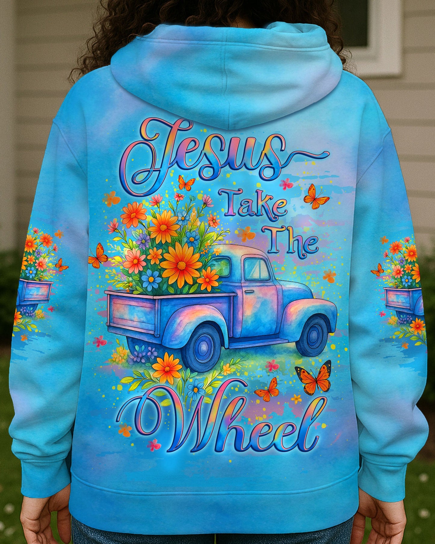 Jesus Take The Wheel Women's All Over Print Shirt - Yhlt1706253