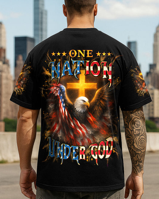 One Nation Under God Men's All Over Print Shirt - Yhln1906254