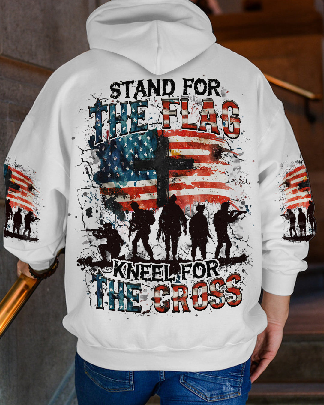 Stand For The Flag Kneel For The Cross Men's All Over Print Shirt - Yhhn2606251