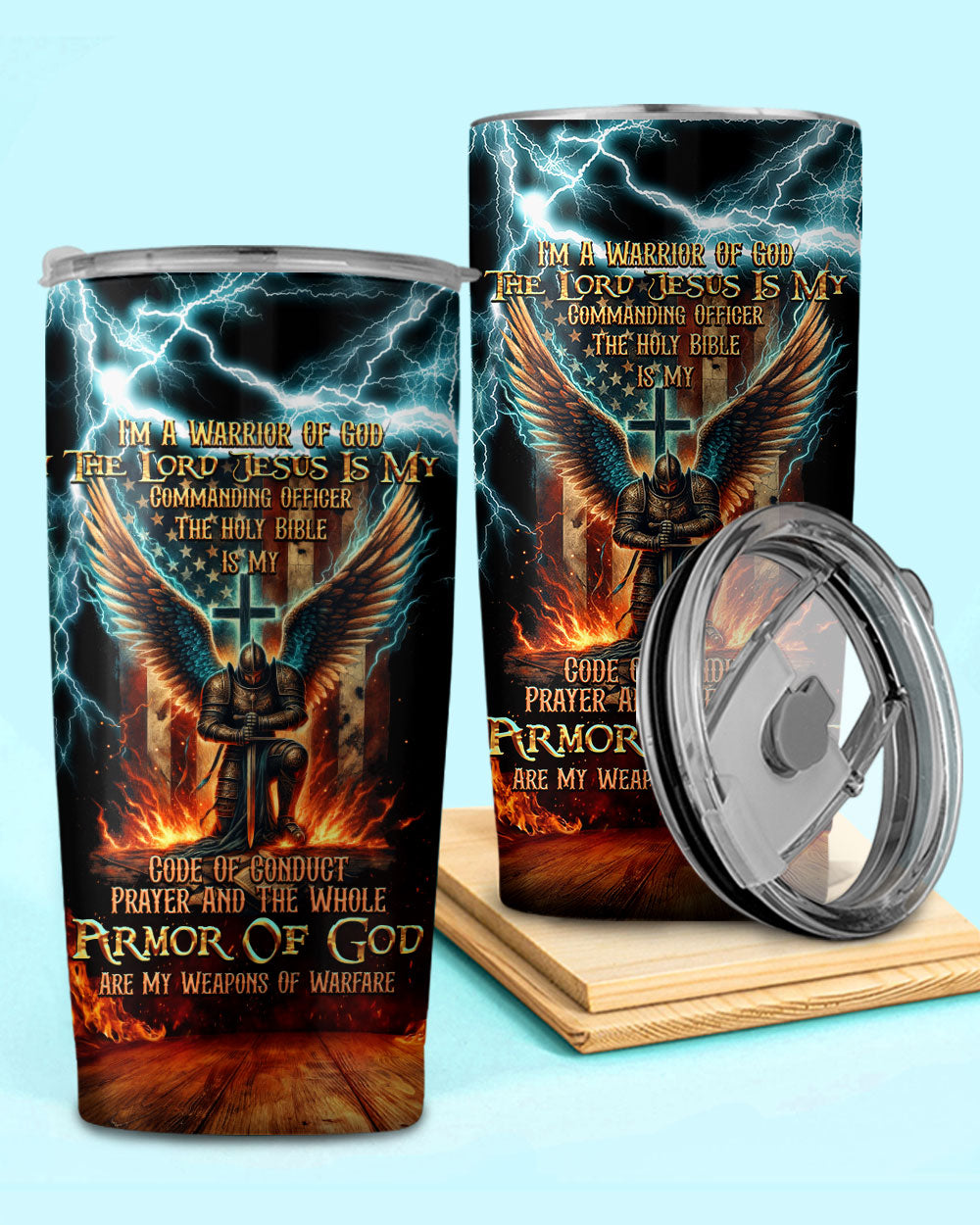 I'm A Warrior Of God Tumbler - Tytd041123