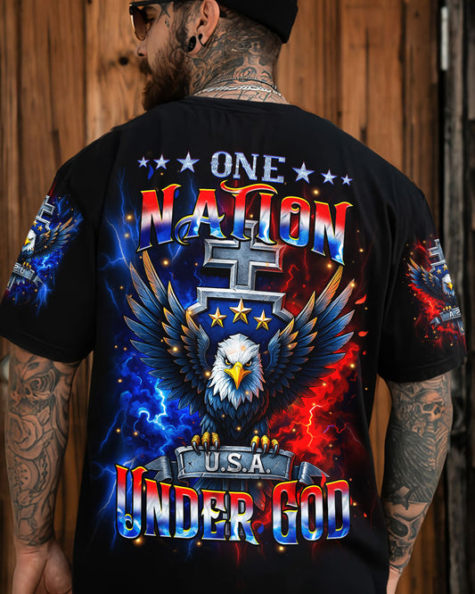 One Nation Under God Warrior Men's All Over Print Shirt - Yhhn2305251