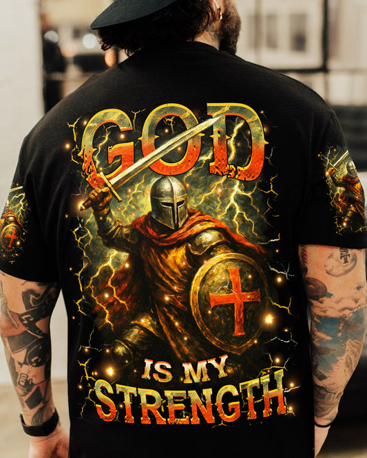 God Is My Strength Men's All Over Print Shirt - Yhhn2304253