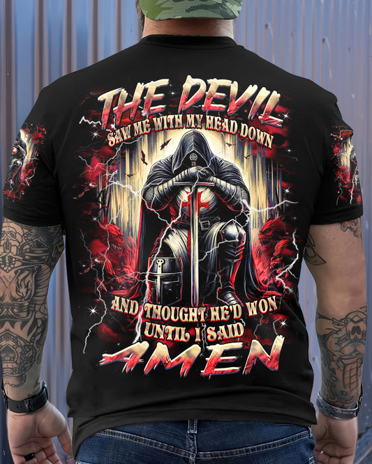 The Devil Saw Me With My Head Down Men's All Over Print Shirt - Yhhn2003254