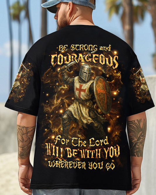 Be Strong And Courageous Men's All Over Print Shirt - Yhhn2204253