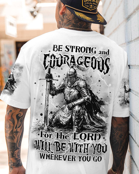 Be Strong And Courageous Men's All Over Print Shirt - Yhhn1703254