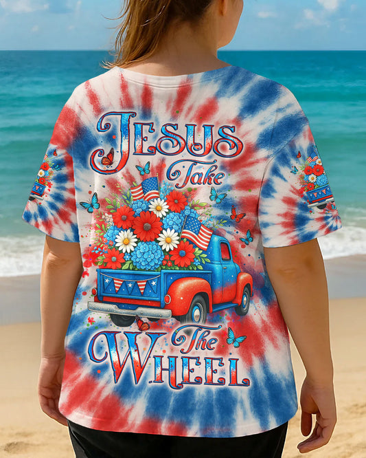 Jesus Take The Wheel Women's All Over Print Shirt - Yhlt2105252
