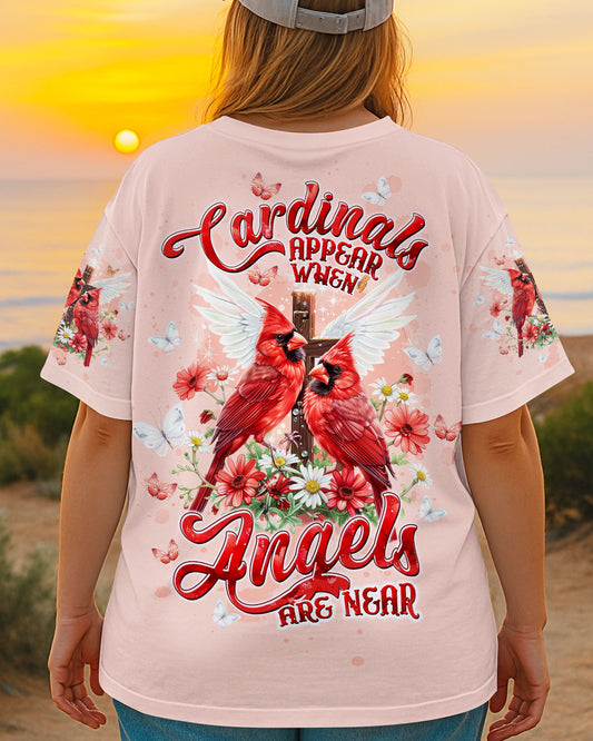 Cardinals Appear When Angels Are Near Women's All Over Print Shirt - Tltw1606253
