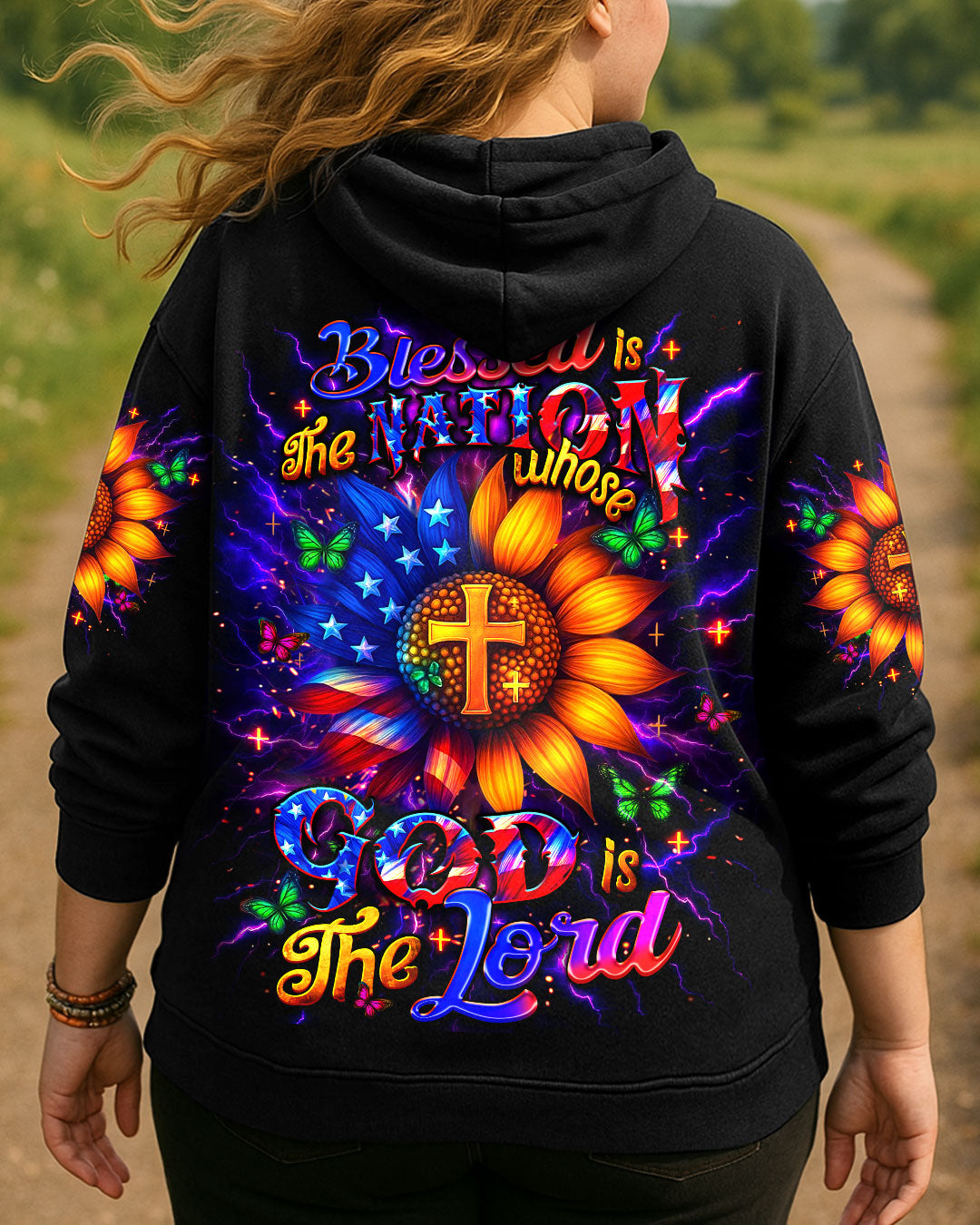 Blessed Is The Nation Whose God Is The Lord Women's All Over Print Shirt - Yhdu0906254