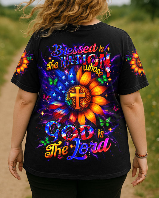 Blessed Is The Nation Whose God Is The Lord Women's All Over Print Shirt - Yhdu0906254