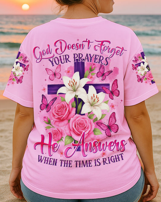 God Doesn't Forget Your Prayers Women's All Over Print Shirt - Tytd0306252