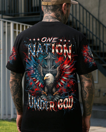 One Nation Under God Warrior Men's All Over Print Shirt - Yhln1006252