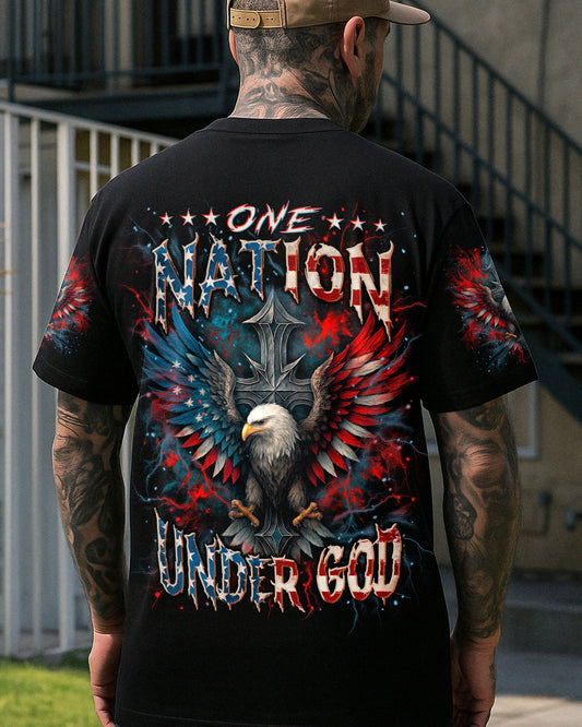 One Nation Under God Warrior Men's All Over Print Shirt - Yhln1006252